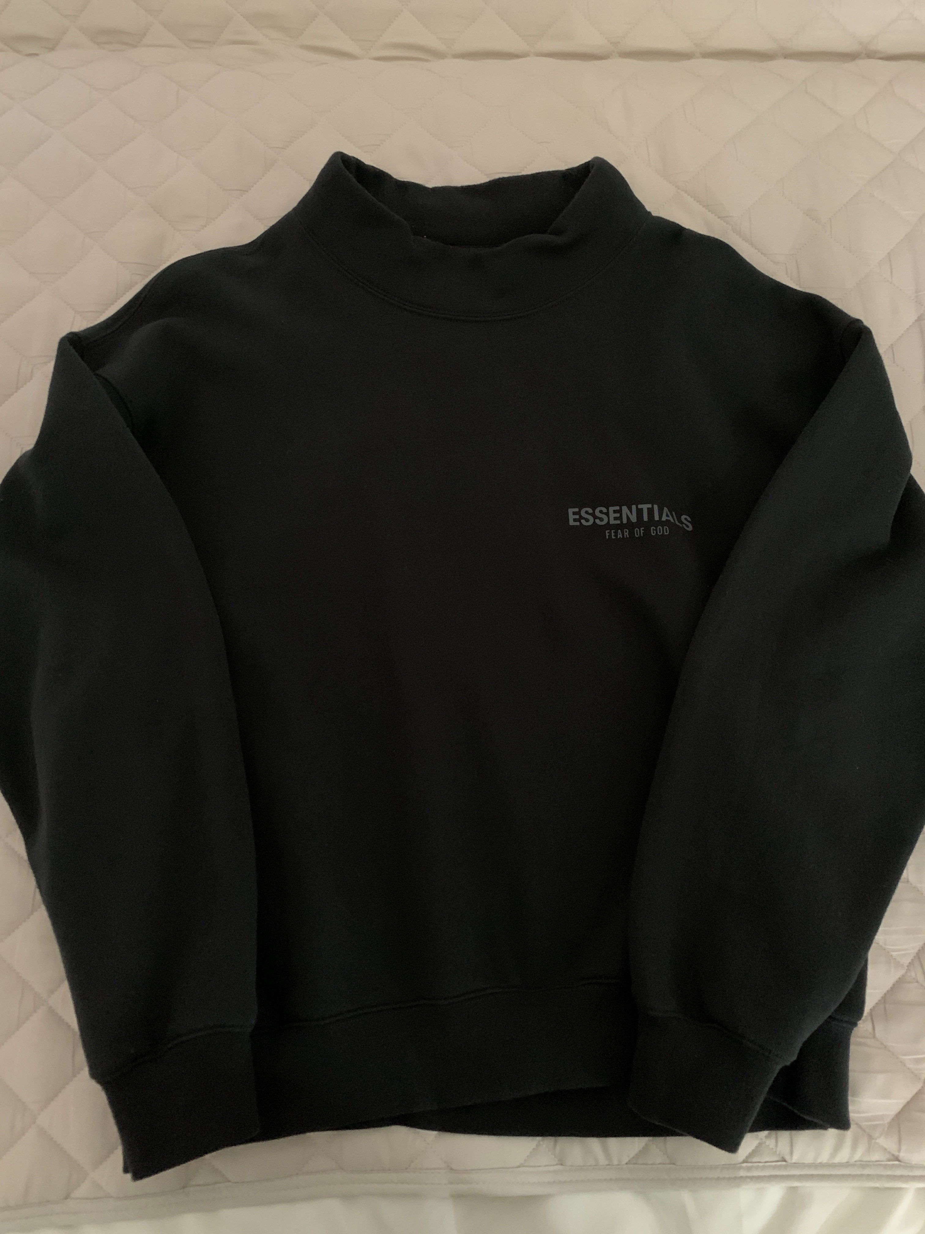FEAR OF GOD ESSENTIALS / SSENSE Mockneck Sweatshirt "Black"