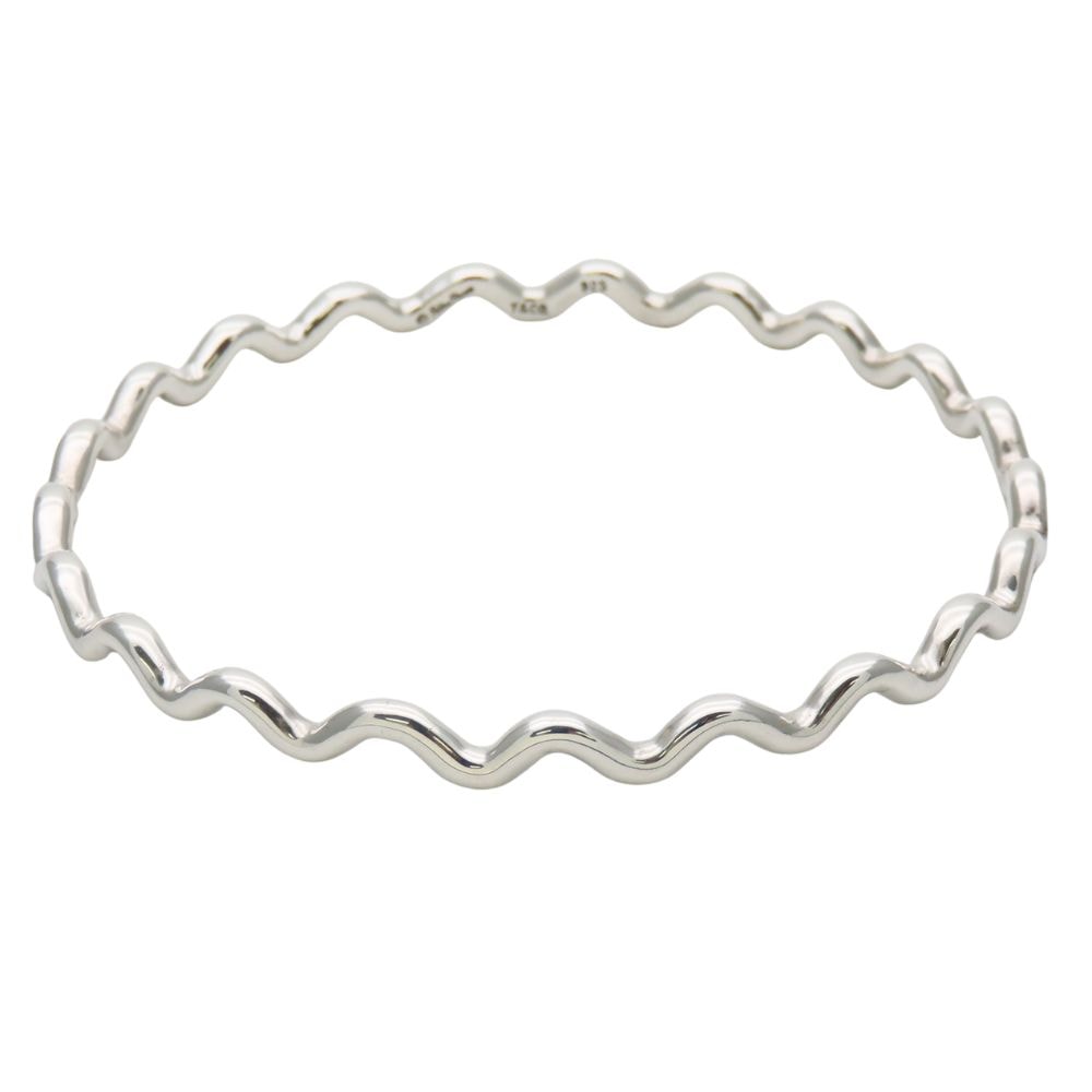 【中古】 ティファニー ブレスレット ジグザグ シルバー925 約16.1g シルバー バングル パロマピカソ アクセサリー レディース 女性 TIFFANY&Co.