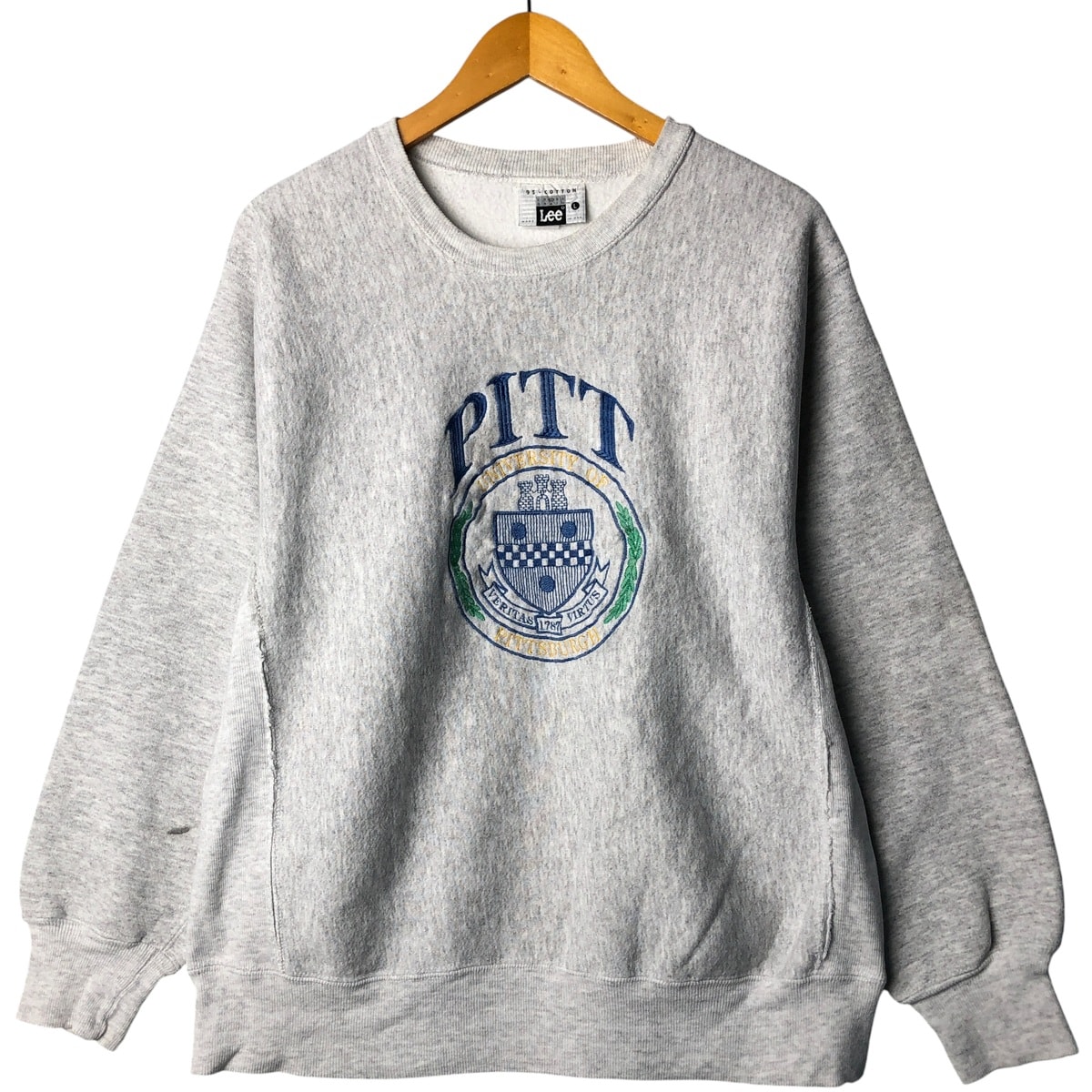 古着 90年代 リー Lee カレッジスウェットシャツ トレーナー USA製 メンズL相当 ヴィンテージ/eaa602302