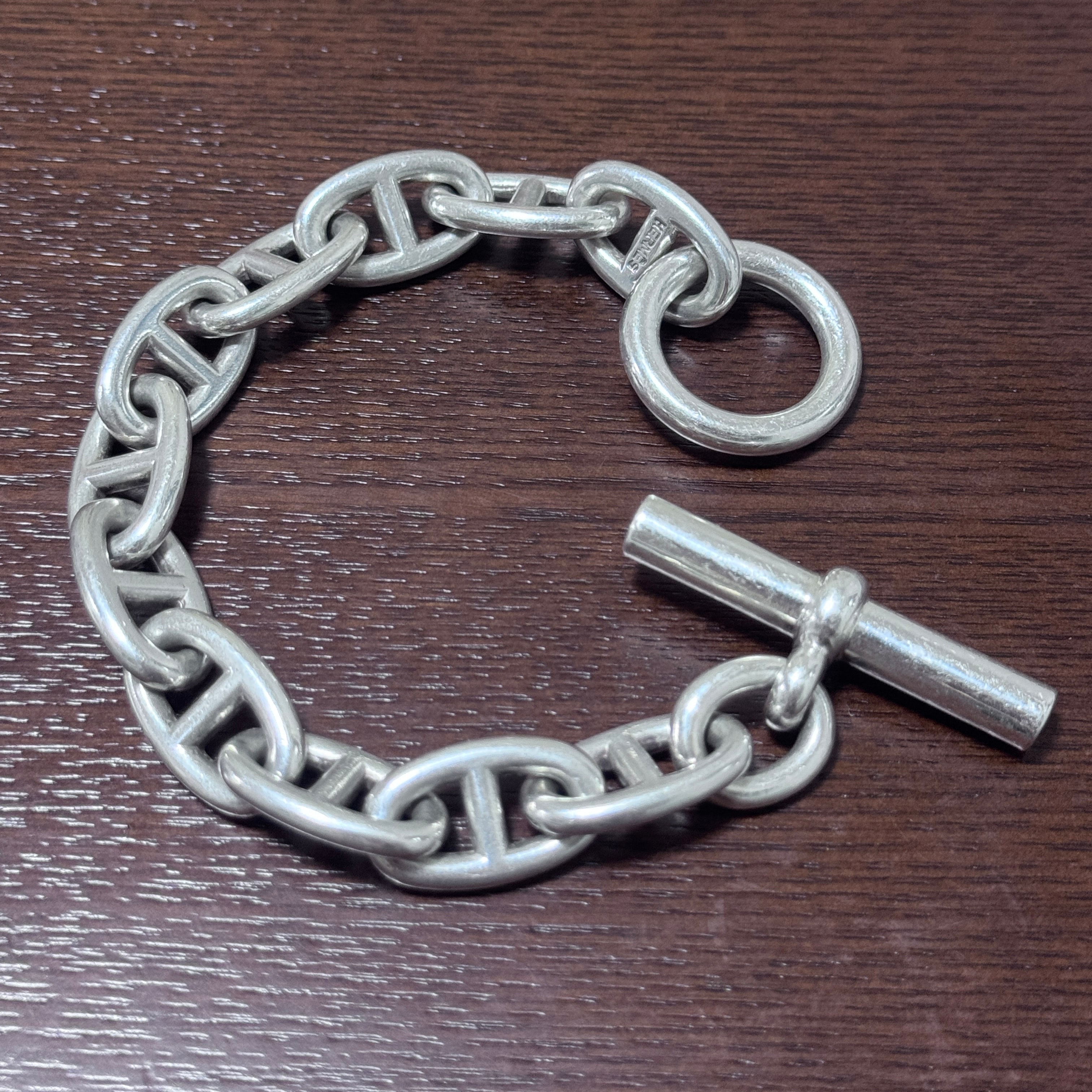 Hermes Chaine D'ancre TGM Bracelet "Silver"