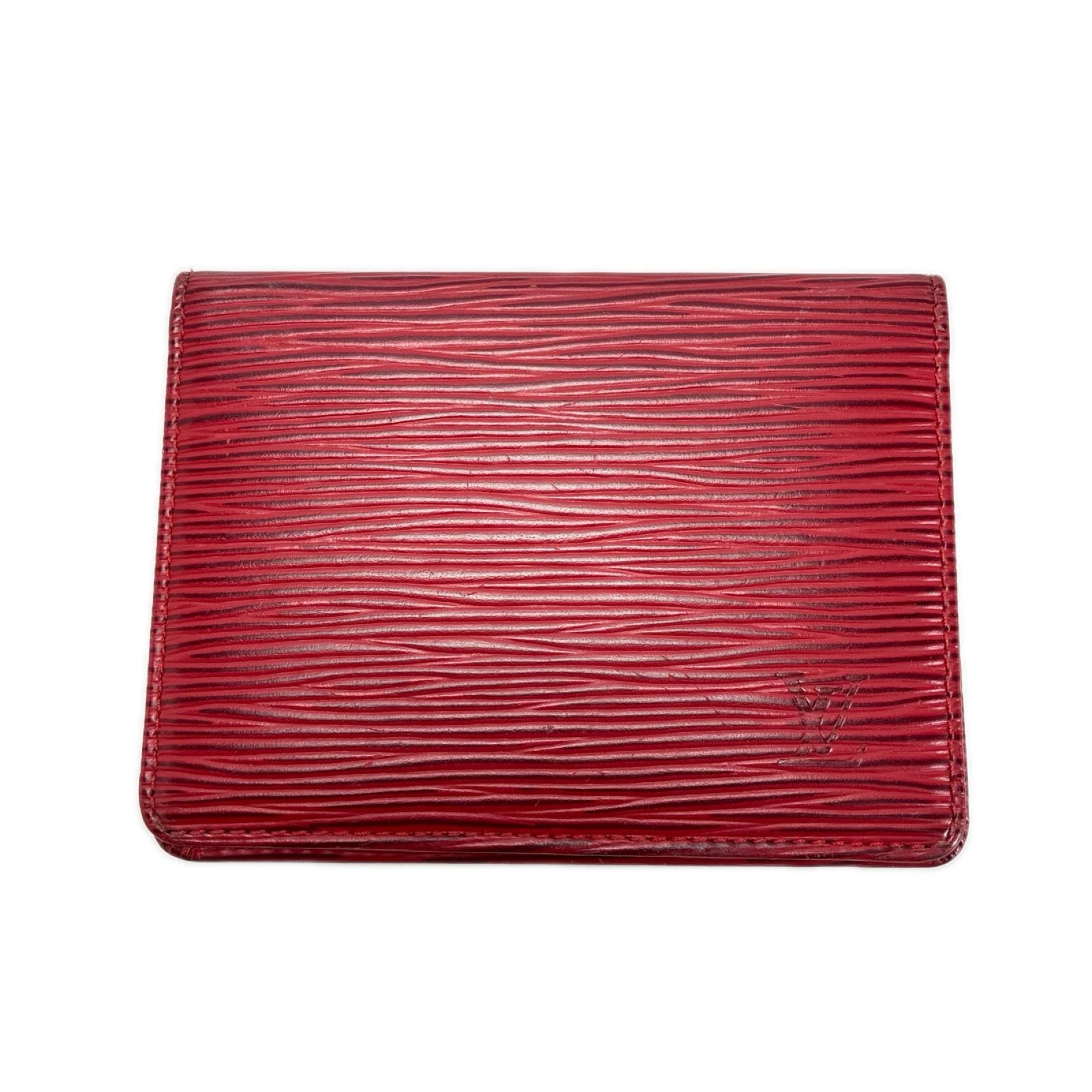 LOUIS VUITTON ルイヴィトン エピ ポルト2カルト カードケース M63207 カスティリアンレッド レザー