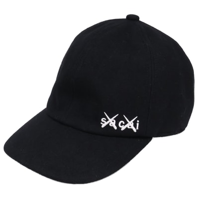 サカイ x KAWS カウズ 【美品】21AW 21-0289S Melton cap メルトンキャップ 3