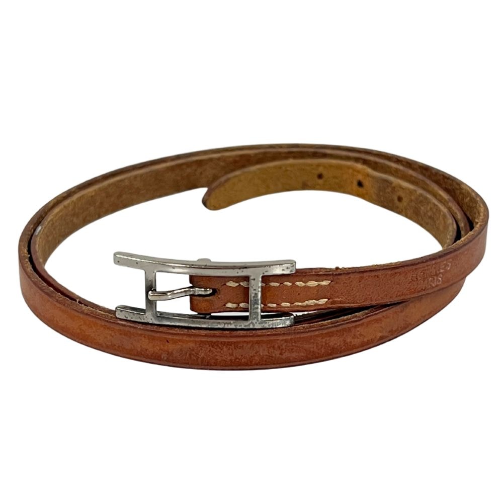 HERMES エルメス アピ3 ロング レザー ブレスレット 41112