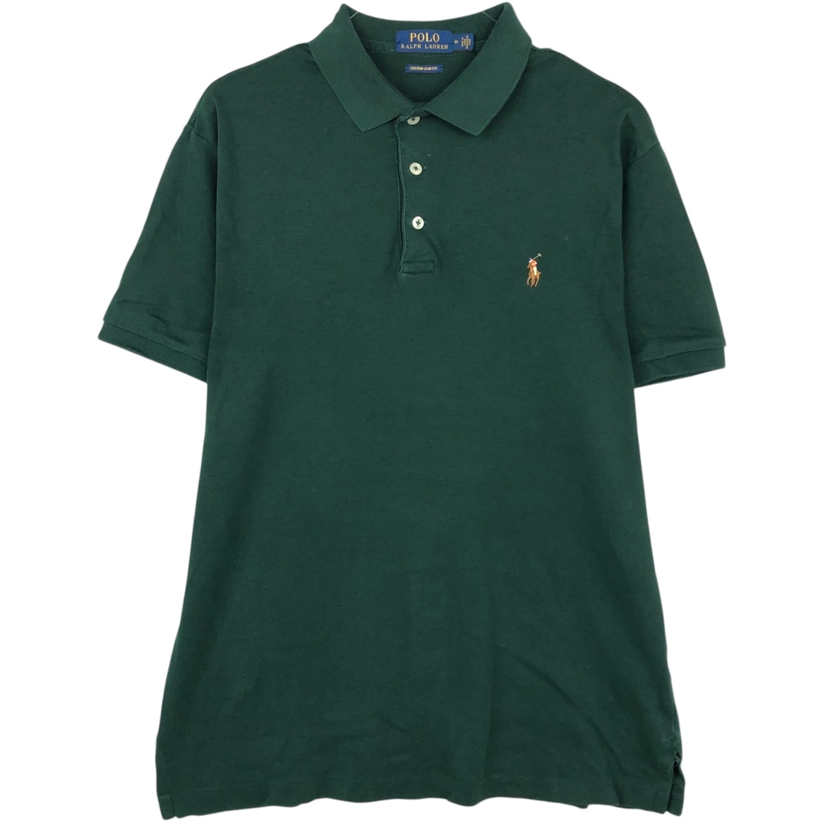 古着 ラルフローレン Ralph Lauren POLO RALPH LAUREN CUSTOM SLIM FIT 半袖 ポロシャツ メンズM相当/eaa623790