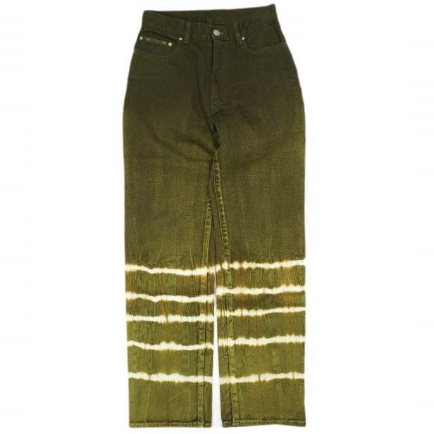 FUMIKA_UCHIDA フミカウチダ 日本製 TIE-DYE STRAIGHT PANTS タイダイストレートデニムパンツ FU-L-DM001K 34 Brown ジーンズ ジッパーフライ ボトムス g24352