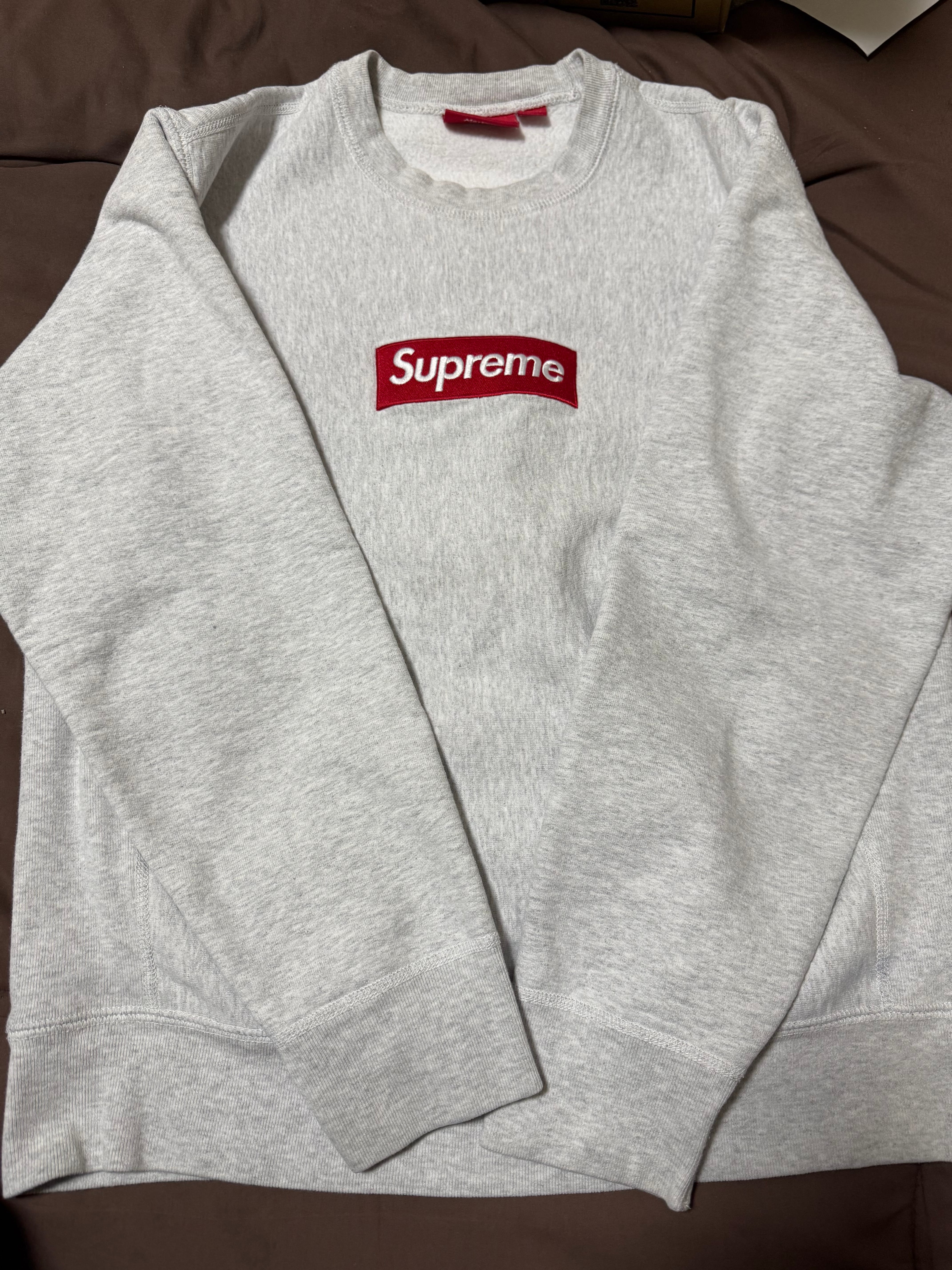 Supreme Box Logo Crewneck "Grey" (15FW)