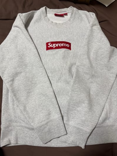 Supreme Box Logo Crewneck "Grey" (15FW)