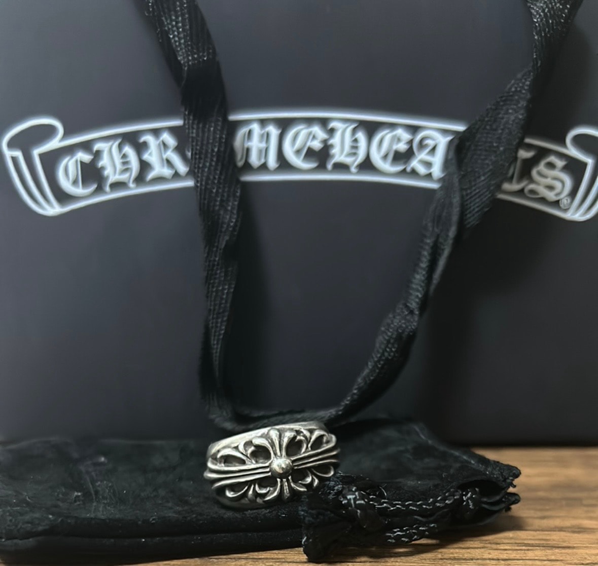 Chrome Hearts Floral Cross Ring "Silver"