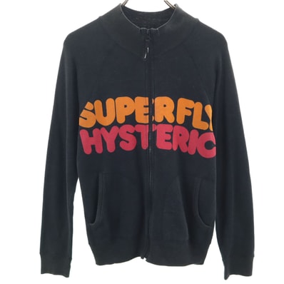 HYSTERIC GLAMOUR ヒステリックグラマー 日本製 ジップジャケット FREE チャコールブラック
