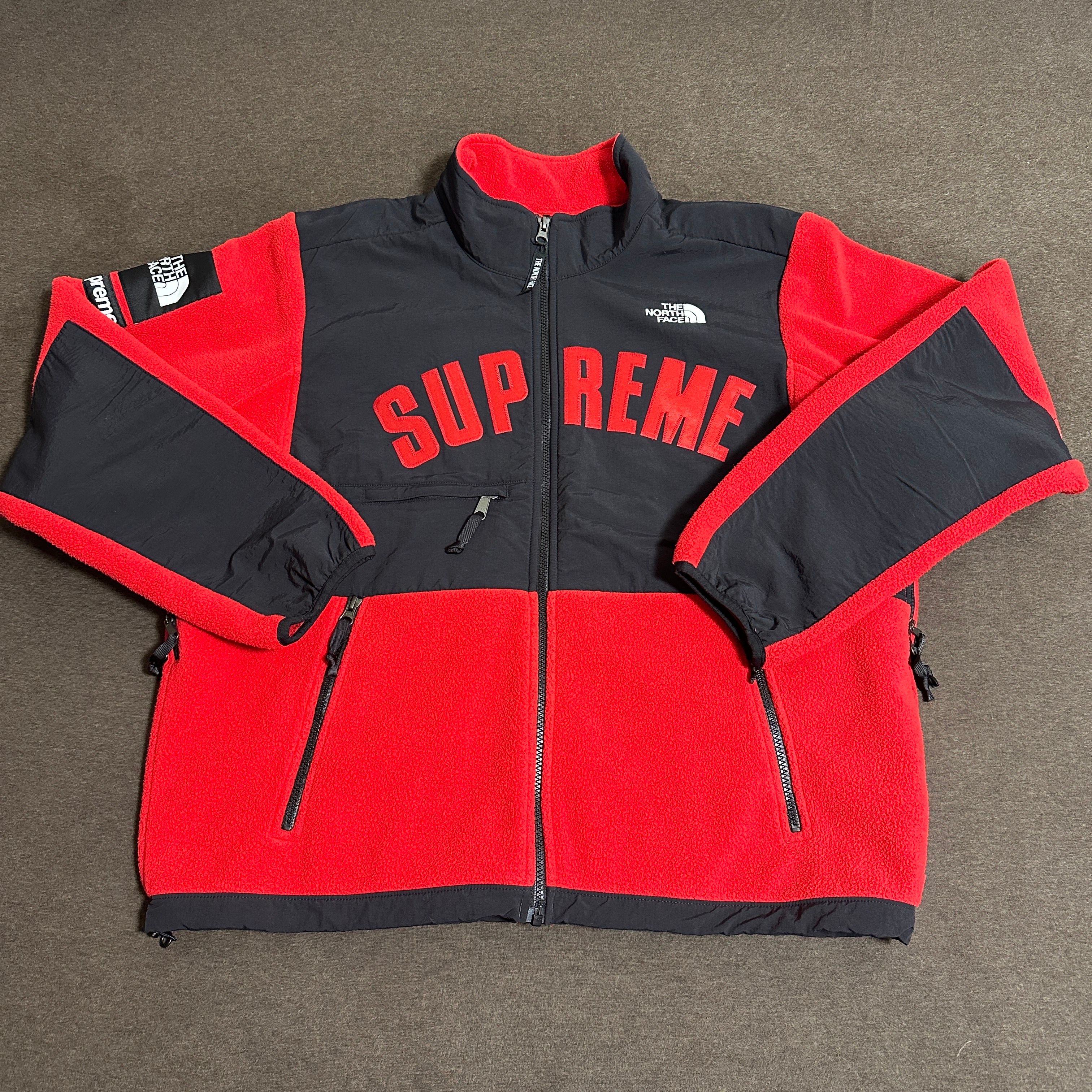 Supreme x The North Face Arc Logo Denali Fleece Jacket "Red"