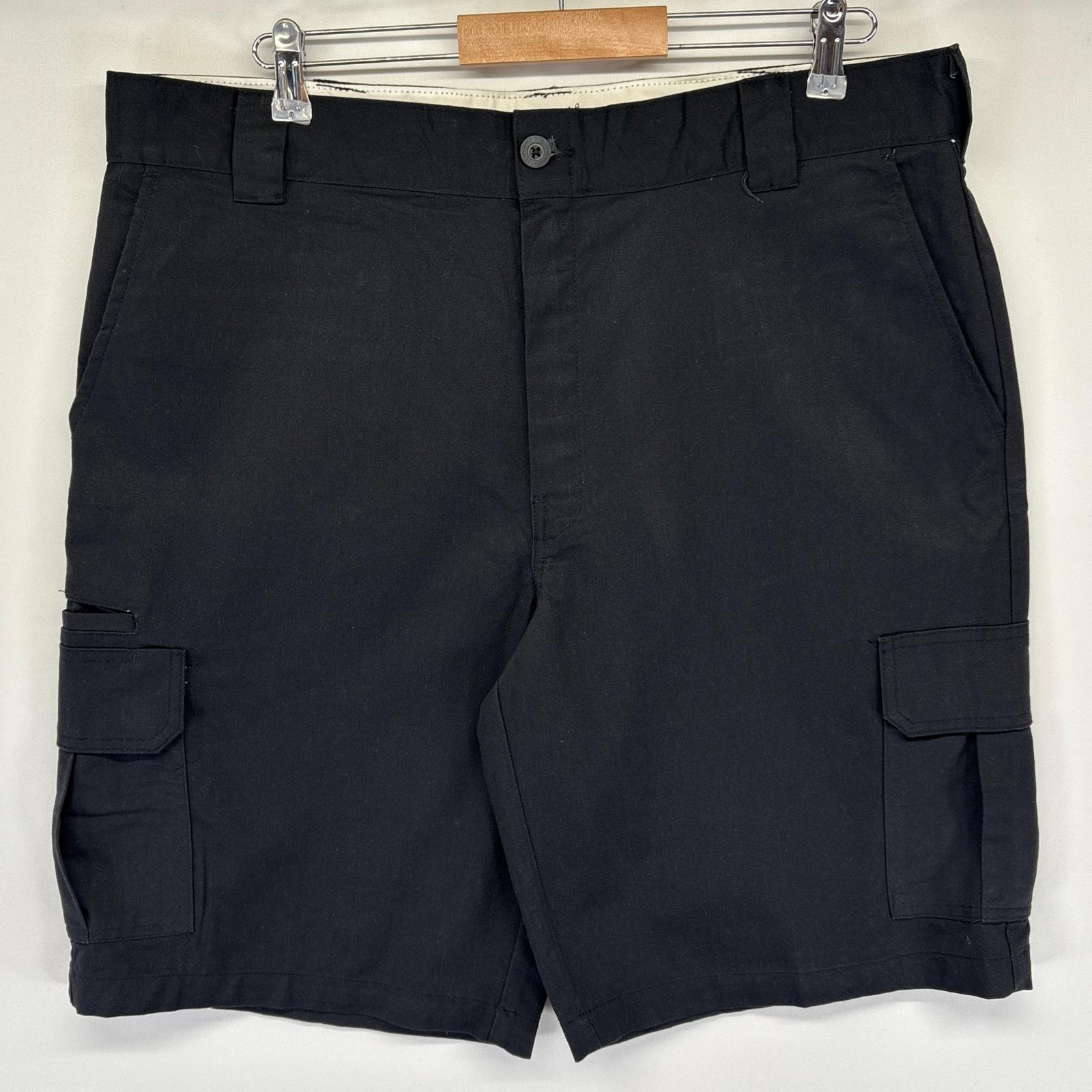 古着 ディッキーズ Dickies ショートパンツ ワーク ハーフ ショーツ ワンポイントロゴ カーゴ w38  ブラック メンズ