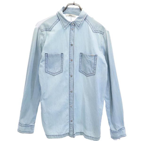 DIESEL 長袖 袖レイヤード シャツ