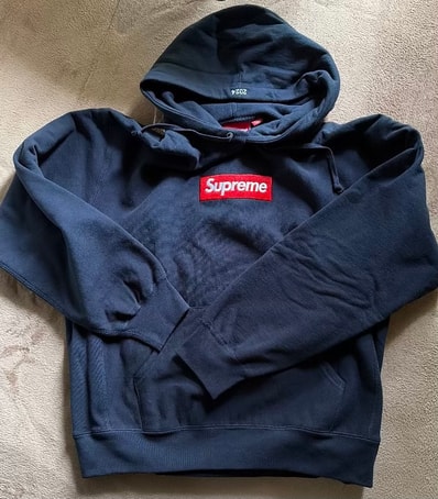 Supreme Box Logo Hooded Sweatshirt "Navy" (24FW)