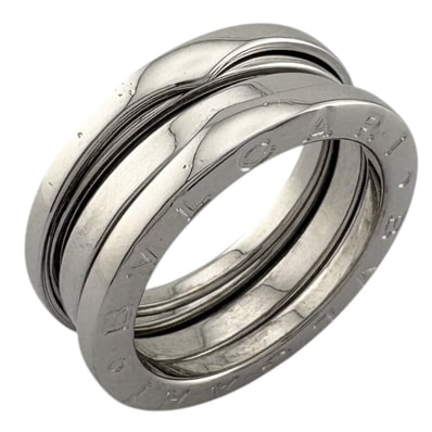 ブルガリ B-zero.1 ビーゼロワン 3バンド リング 指輪 10.5号 18金 K18ホワイトゴールド レディース BVLGARI 中古