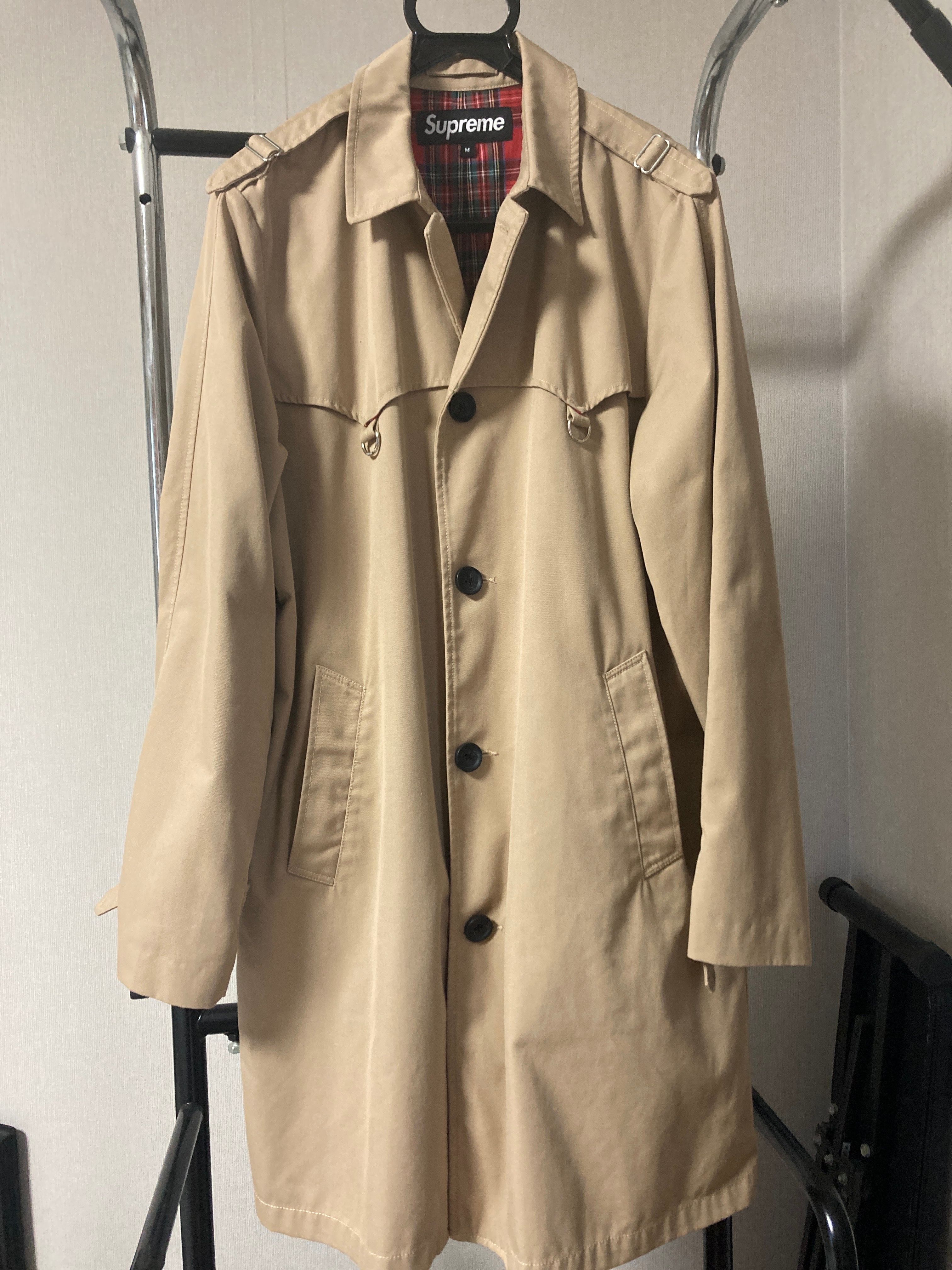 シュプリーム Dリング　トレンチコート