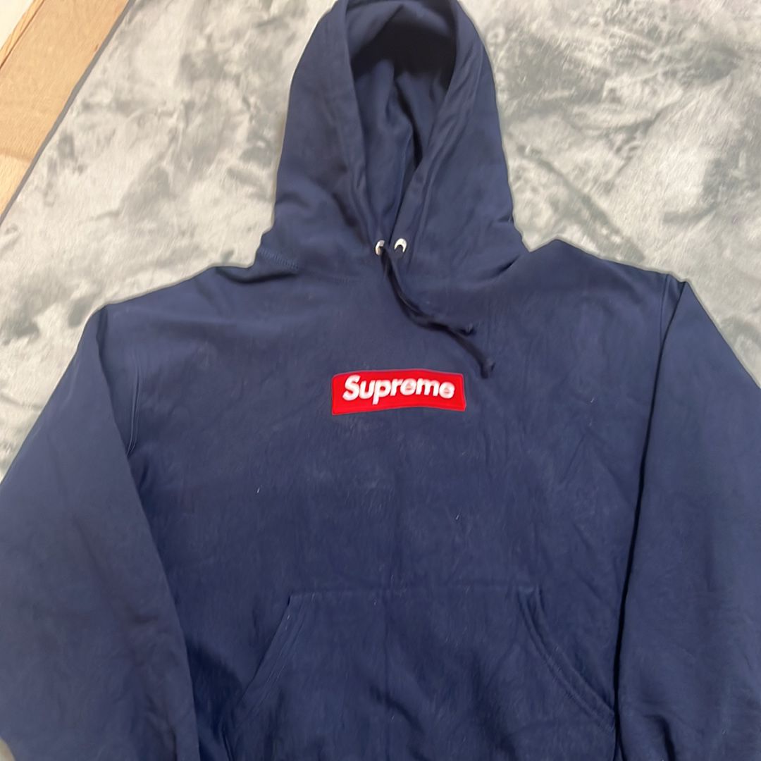 Supreme Box Logo Hooded Sweatshirt "Navy" (24FW)