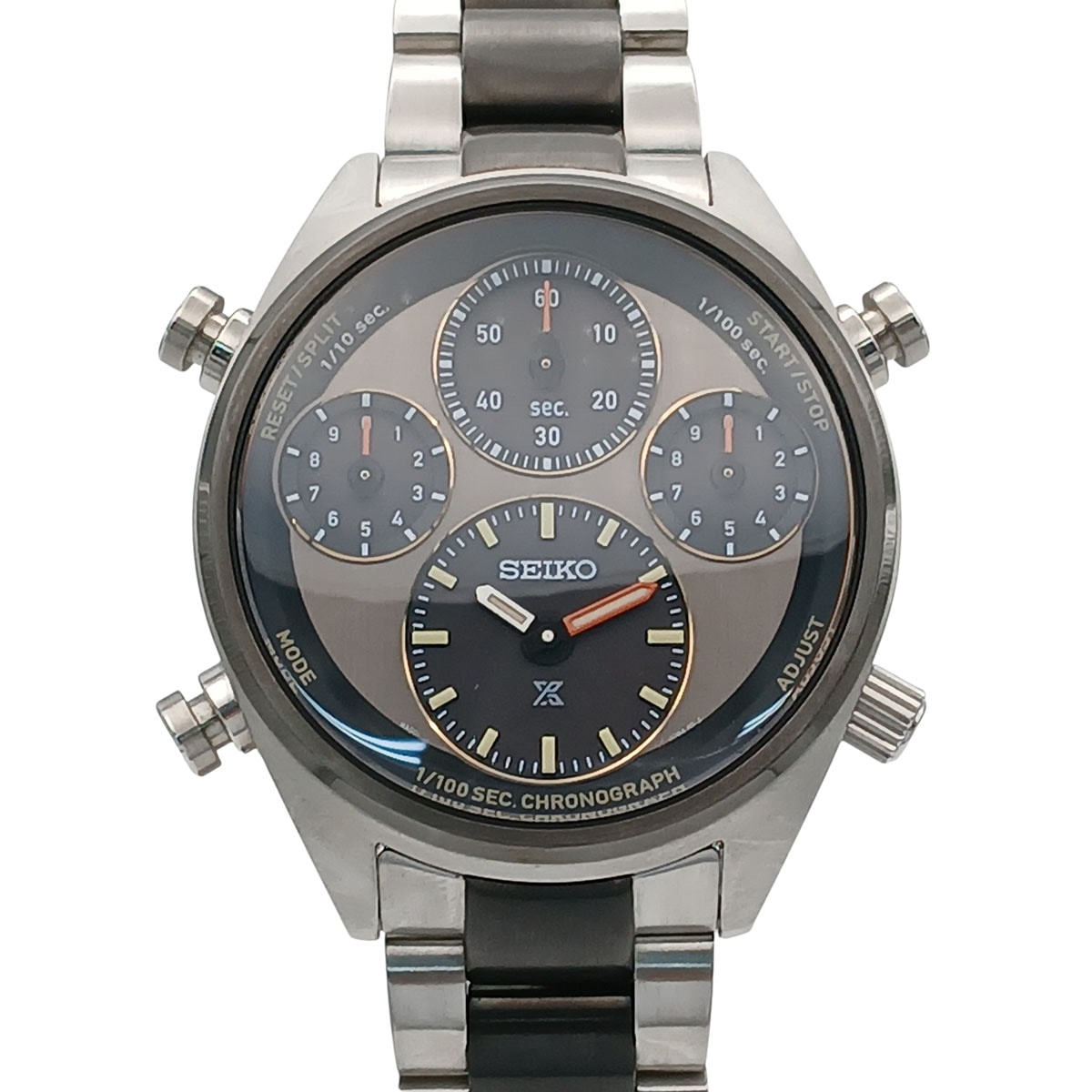 SEIKO セイコー プロスペックス スピードマスター 腕時計 8A50-00C0 ステンレススチール ブラック メンズ【中古】