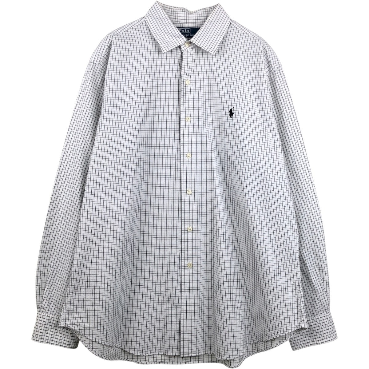 古着 ラルフローレン Ralph Lauren POLO by Ralph Lauren 長袖 コットンチェックシャツ メンズXL相当/eaa666304