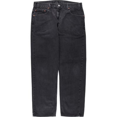 古着 00年代 リーバイス Levi's 505 REGULAR FIT STRAIGHT LEG ブラックデニム テーパードデニムパンツ メンズw35相当/eaa663675