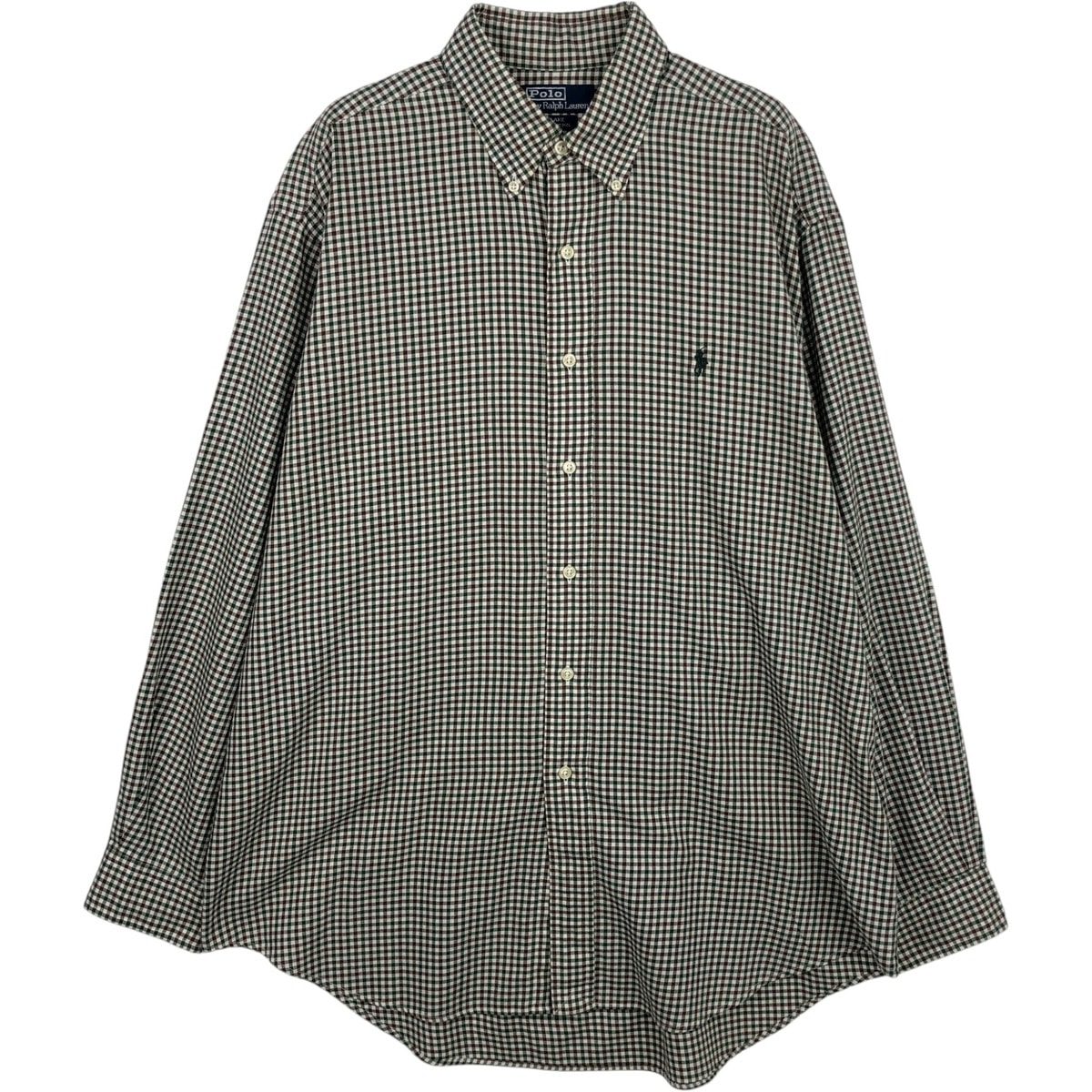 古着 ラルフローレン Ralph Lauren POLO by Ralph Lauren BLAKE ギンガムチェック 長袖 ボタンダウンチェックシャツ メンズL相当/eaa635099
