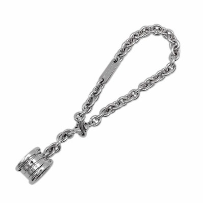 BVLGARI ブルガリ バッグチャーム Bzero1 ビーゼロワン キーホルダー SV925 シルバー ユニセックス 【中古】