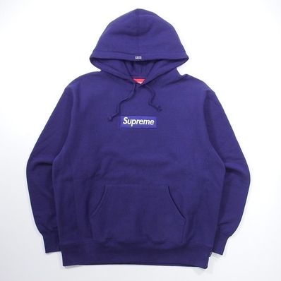 Supreme Box Logo Hooded Sweatshirt "Washed Navy" (21FW)