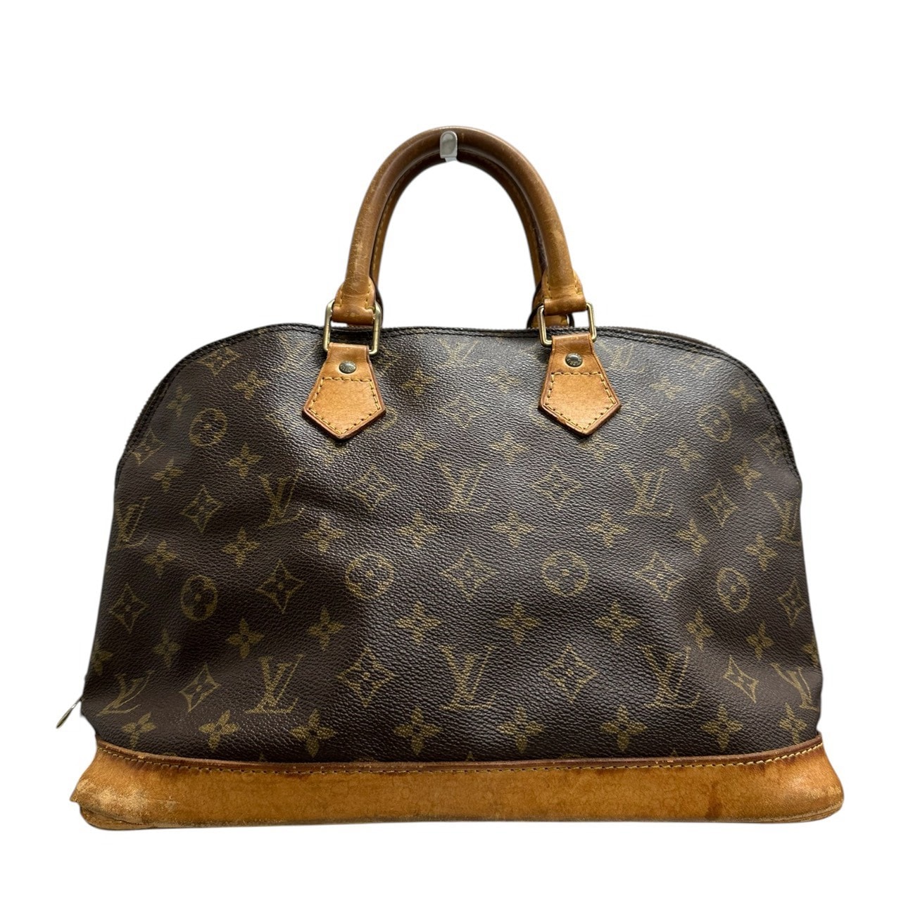 LOUIS VUITTON ルイヴィトン ヴィンテージ モノグラム ブラウン ゴールド金具 PVC ハンドバッグ S1-00213 【中古】