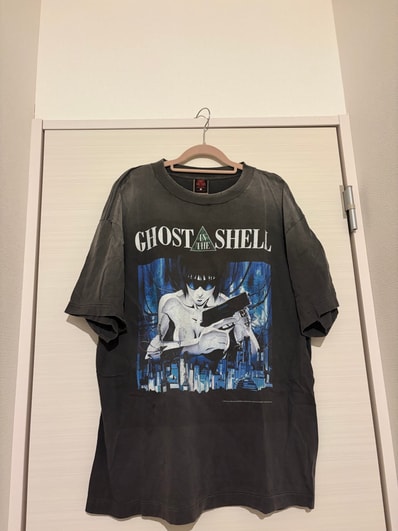 SAINT Mxxxxxx x GHOST IN THE SHELL GS_SS Tee_GITS "Black" SM-YS1-0000-C31