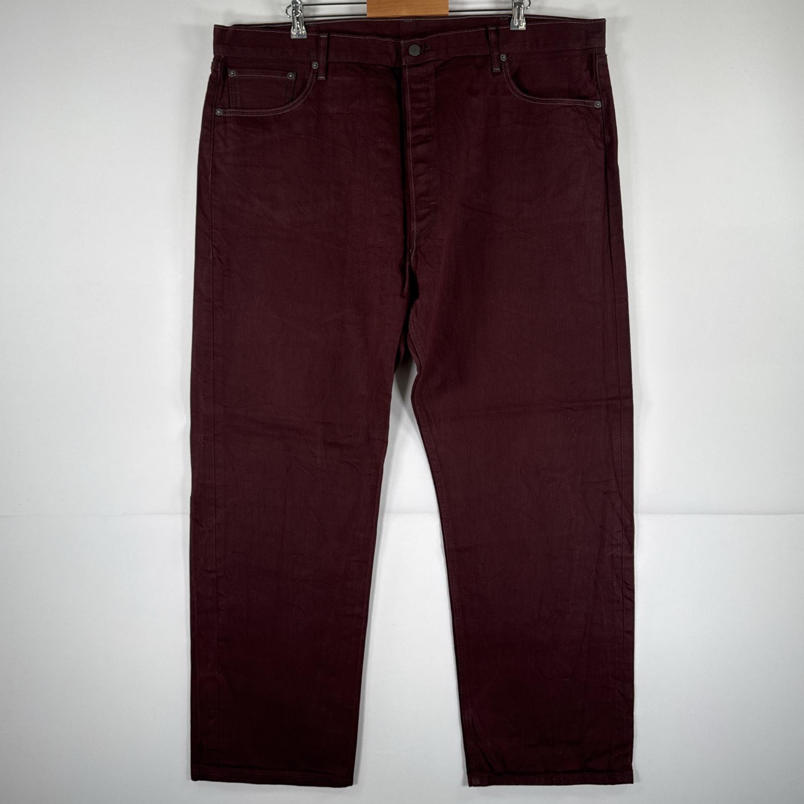 古着 リーバイス Levi's デニムパンツ 501 ジーパン ストレート 大きいサイズ ボタンフライ カラーパンツ ビッグ w46 L32  レッド系 メンズ