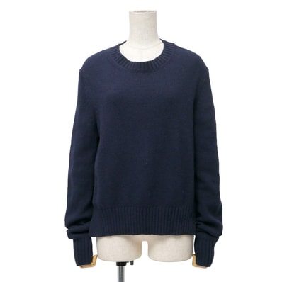 PRADA プラダ セーター サイズ42 クルーネック 長袖 ニット ウール×カシミヤ ブランド古着【中古】20260507/RA7975