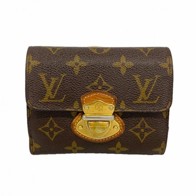 【6dd5208】ルイヴィトン 三つ折り財布 モノグラム ポルトフォイユジョイ M60211 ブラウン【中古】レディース