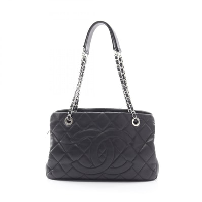 シャネル CHANEL マトラッセ デカココマーク トートバッグ バッグ キャビアスキン(グレインドカーフ) レディース ブラック系 【中古】
