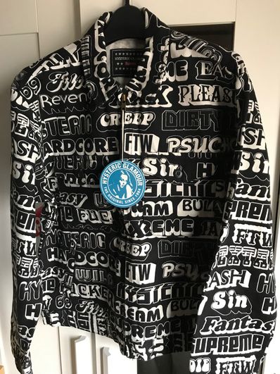Supreme x HYSTERIC GLAMOUR Text Work Jacket "Black"