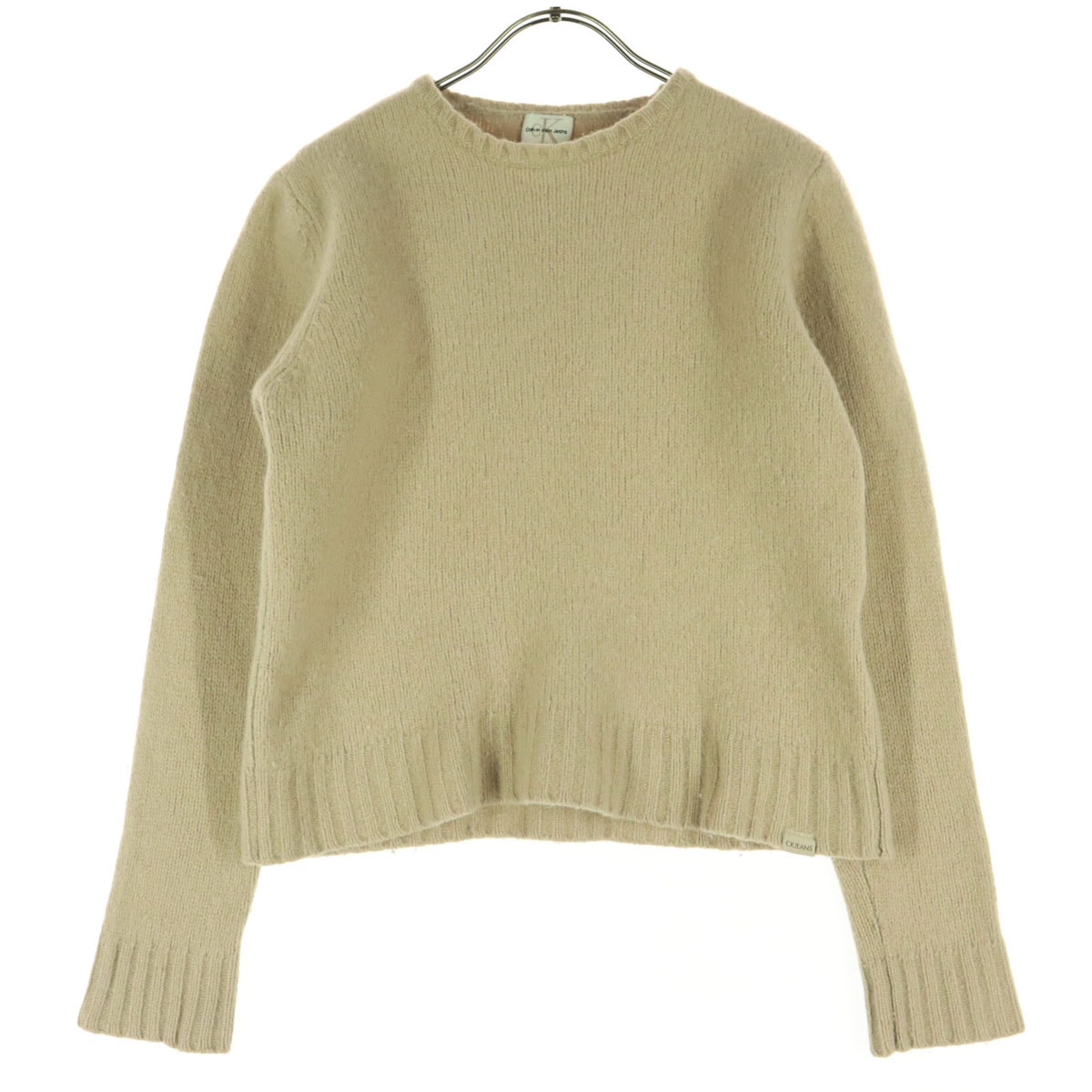 Calvin klein Jeans カルバンクラインジーンズ 長袖 セーター L ベージュ