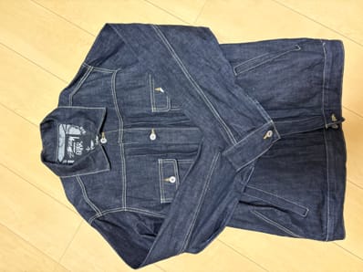 stussy denim jacket pop bubble