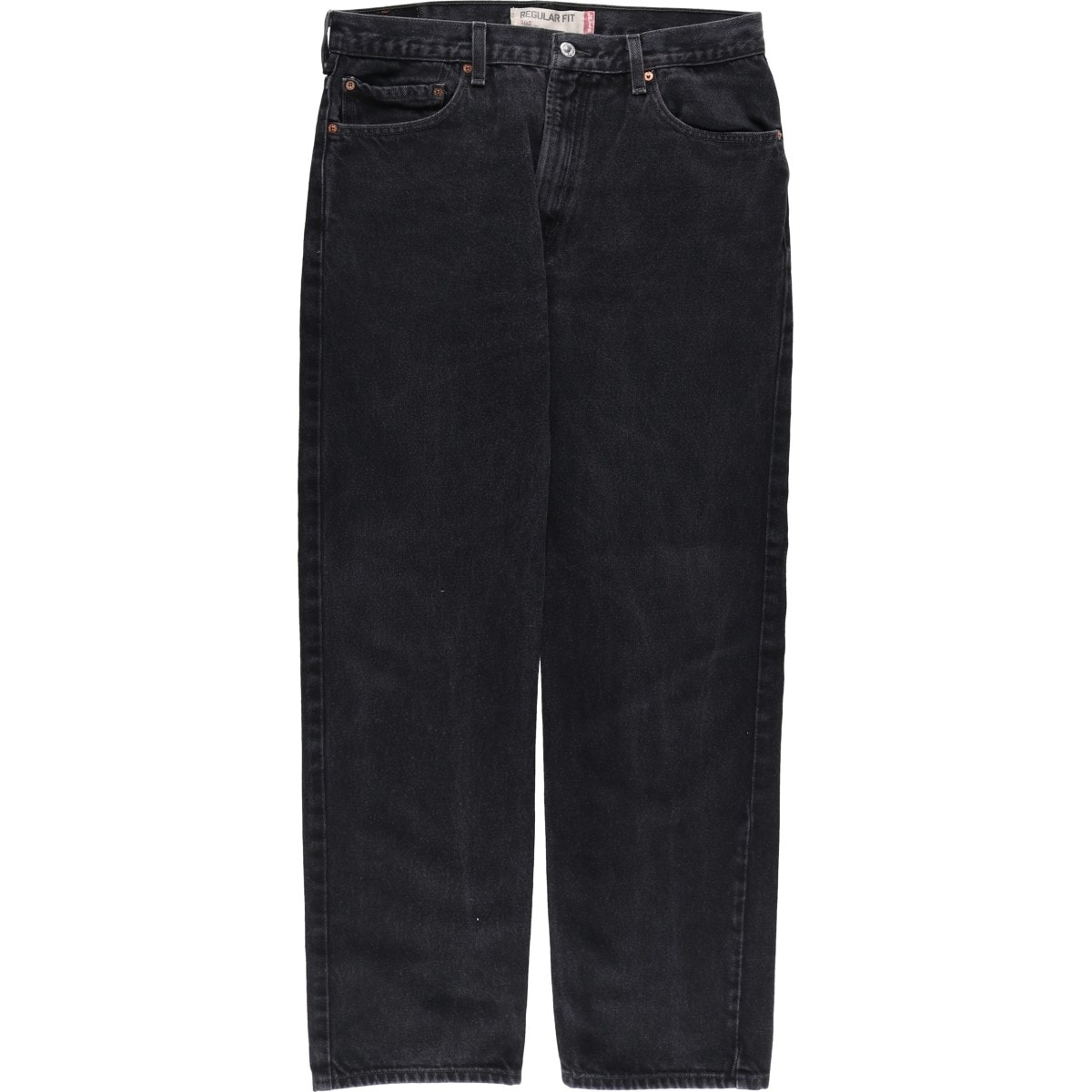 古着 リーバイス Levi's 505 REGULAR FIT ブラックデニム テーパードデニムパンツ メンズw35相当/eaa614664