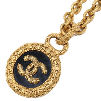 シャネル 93A ヴィンテージ 溶岩LAVA ココマーク ペンダント