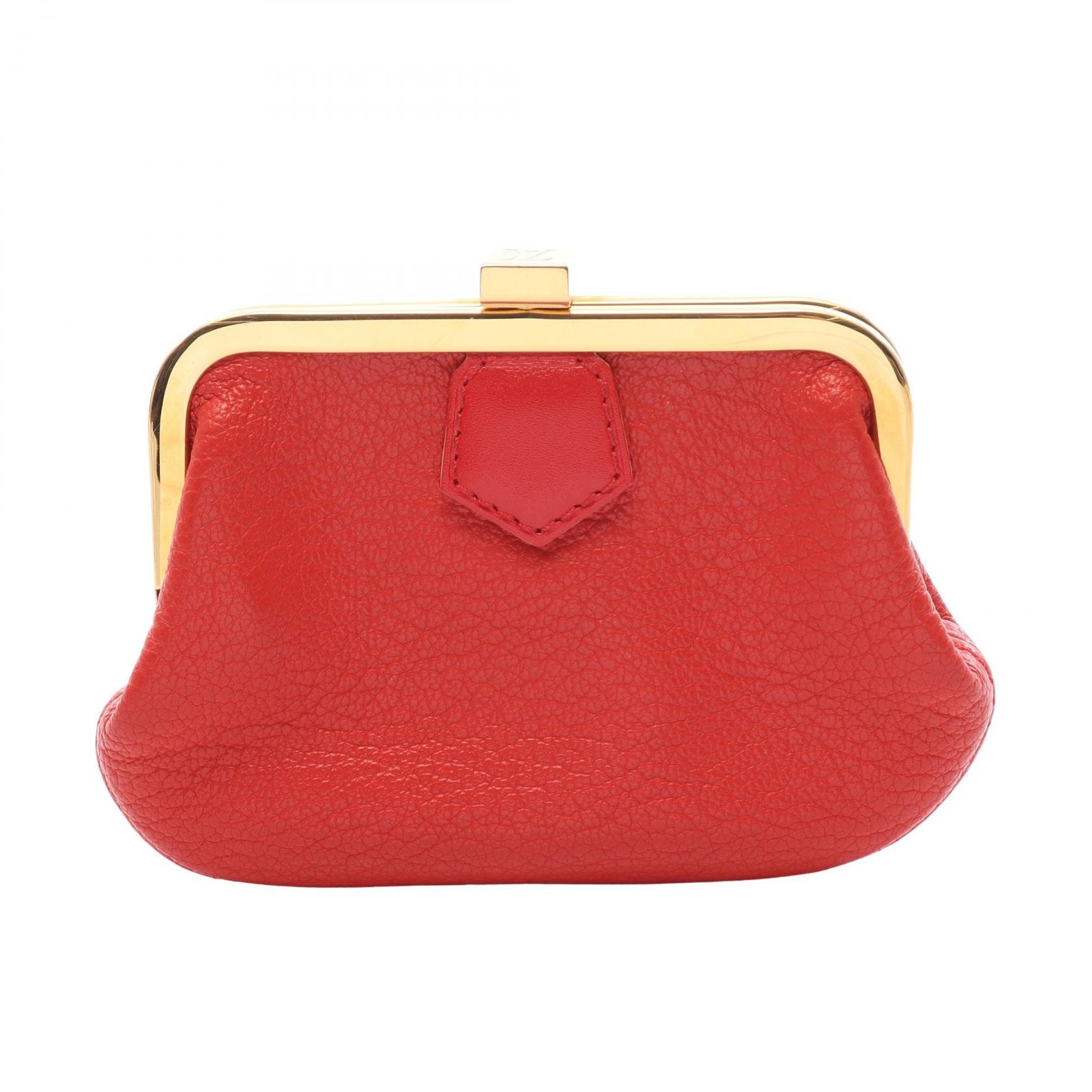 ルイ・ヴィトン LOUIS VUITTON ポルトモネ スープル スハリ コインケース 財布 レザー レッド レディース レッド系 M91869 【中古】
