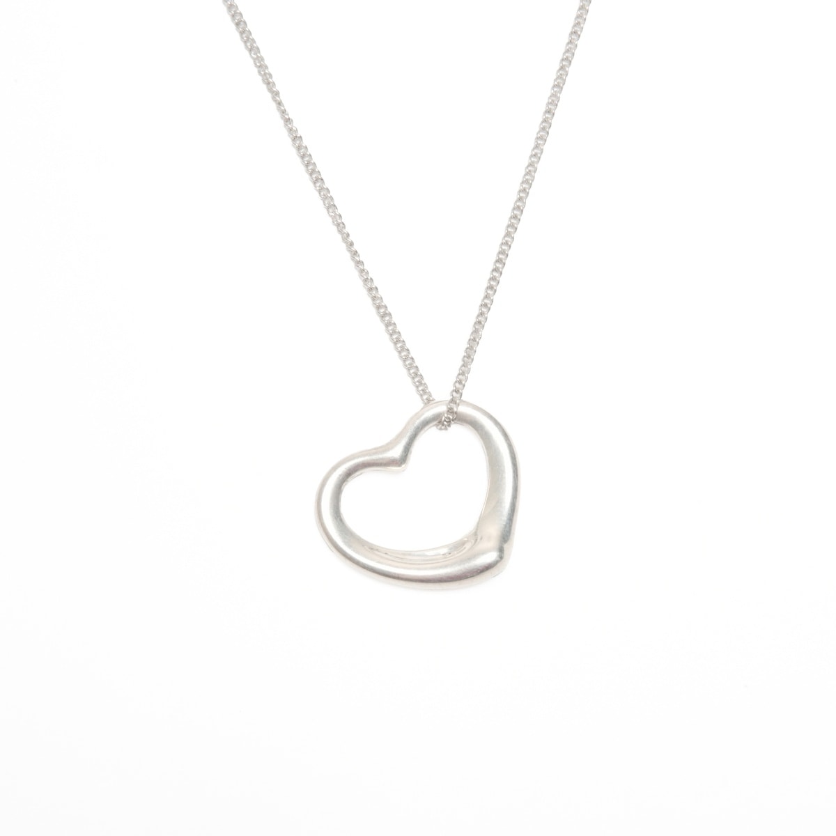 【最終値下げ】 ティファニー TIFFANY&Co. オープンハート ネックレス【中古】