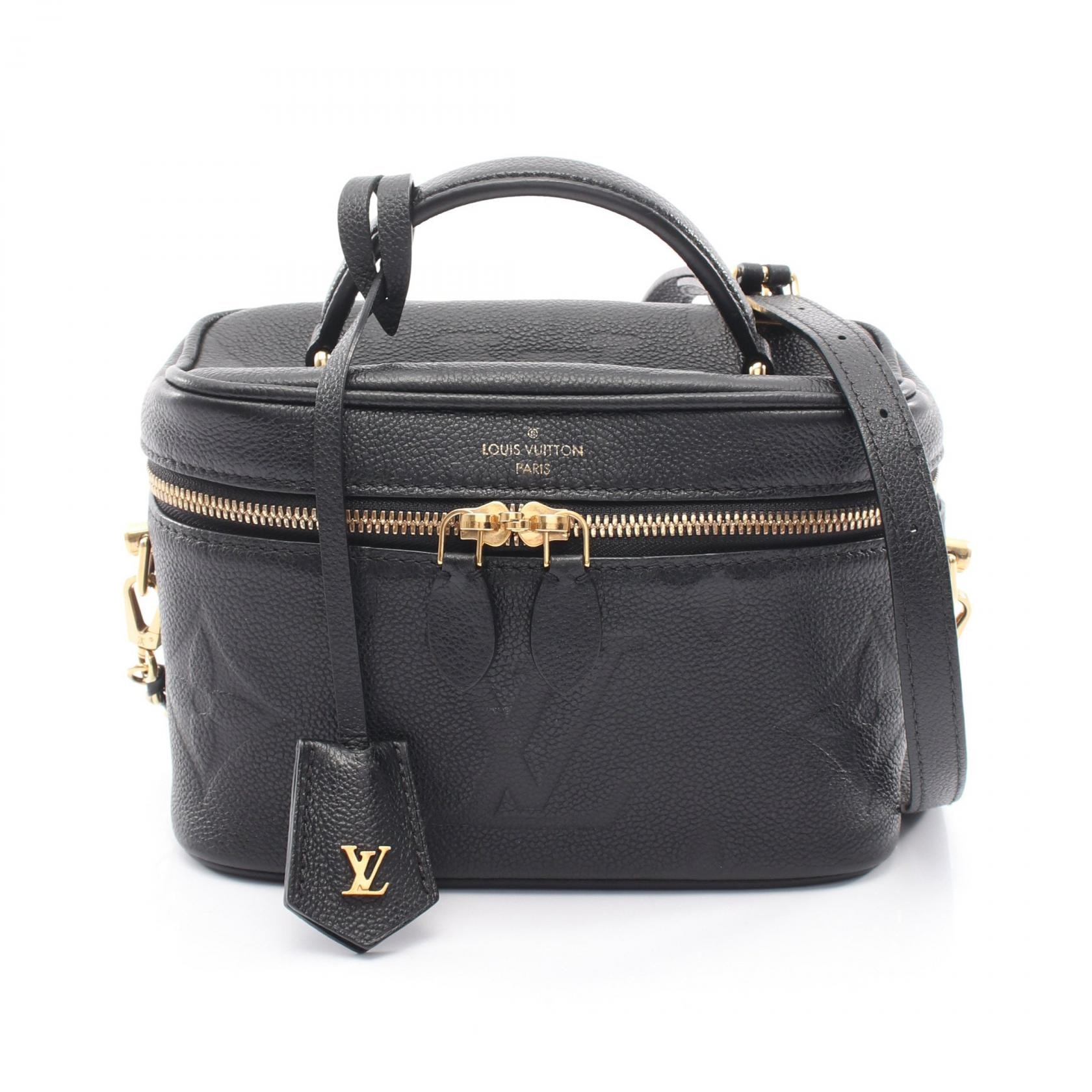ルイ・ヴィトン LOUIS VUITTON ヴァニティPM モノグラムアンプラント ノワール 2WAY ハンドバッグ バッグ レザー モノグラム・アンプラント ノワール レディース ブラック系 M45598 【中古】