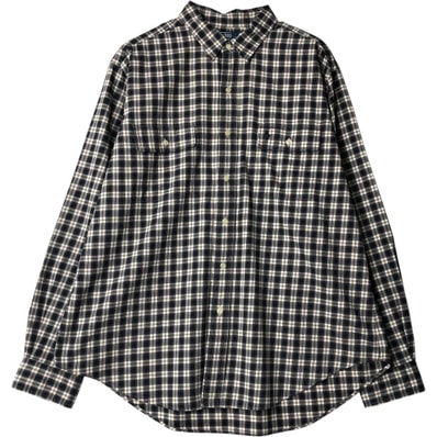 古着 ラルフローレン Ralph Lauren POLO by Ralph Lauren CLASSIC FIT 長袖 コットンチェックシャツ メンズXL相当/eaa650139