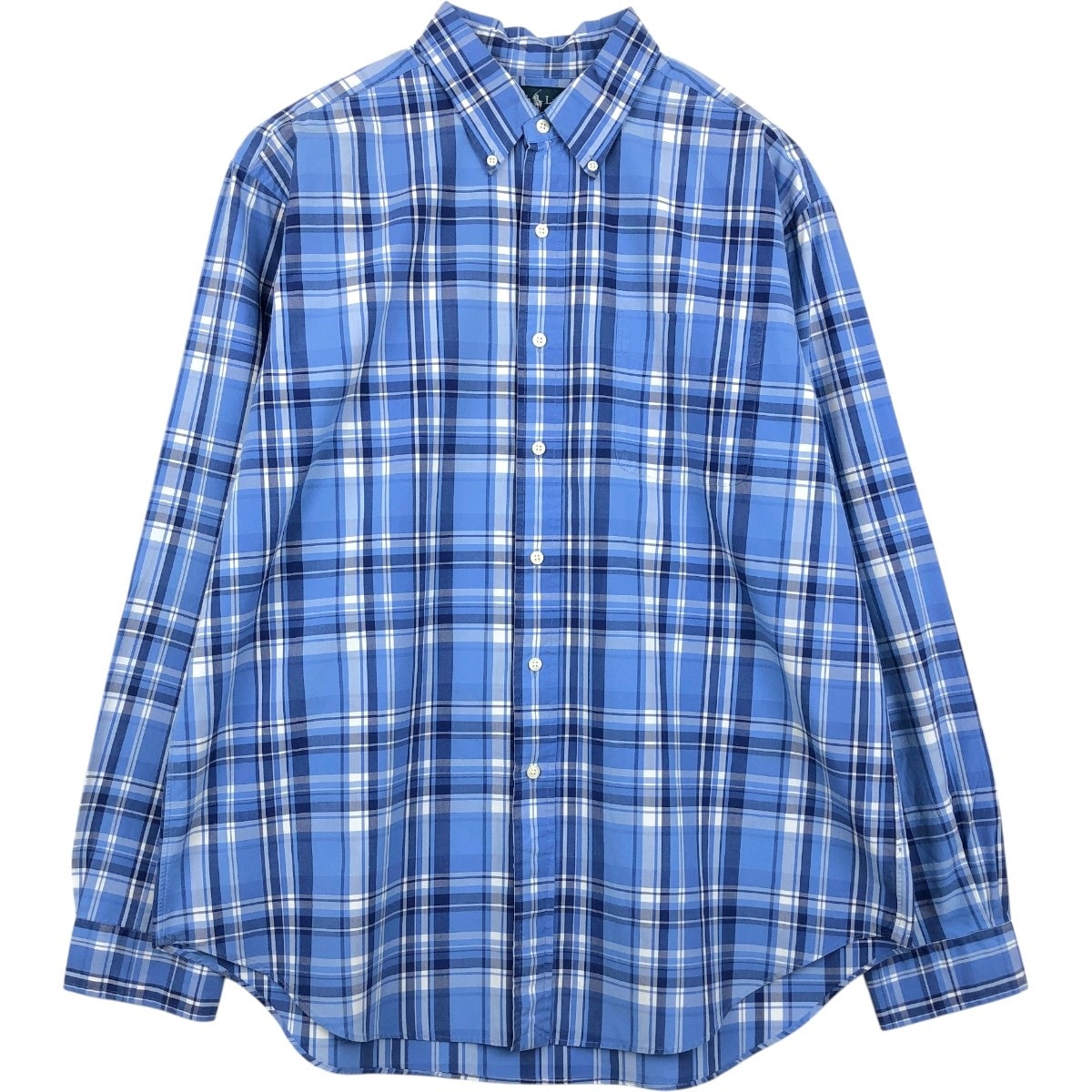 古着 ラルフローレン Ralph Lauren CLASSIC FIT クラシックフィット 長袖 ボタンダウンチェックシャツ メンズXL相当/eaa659244