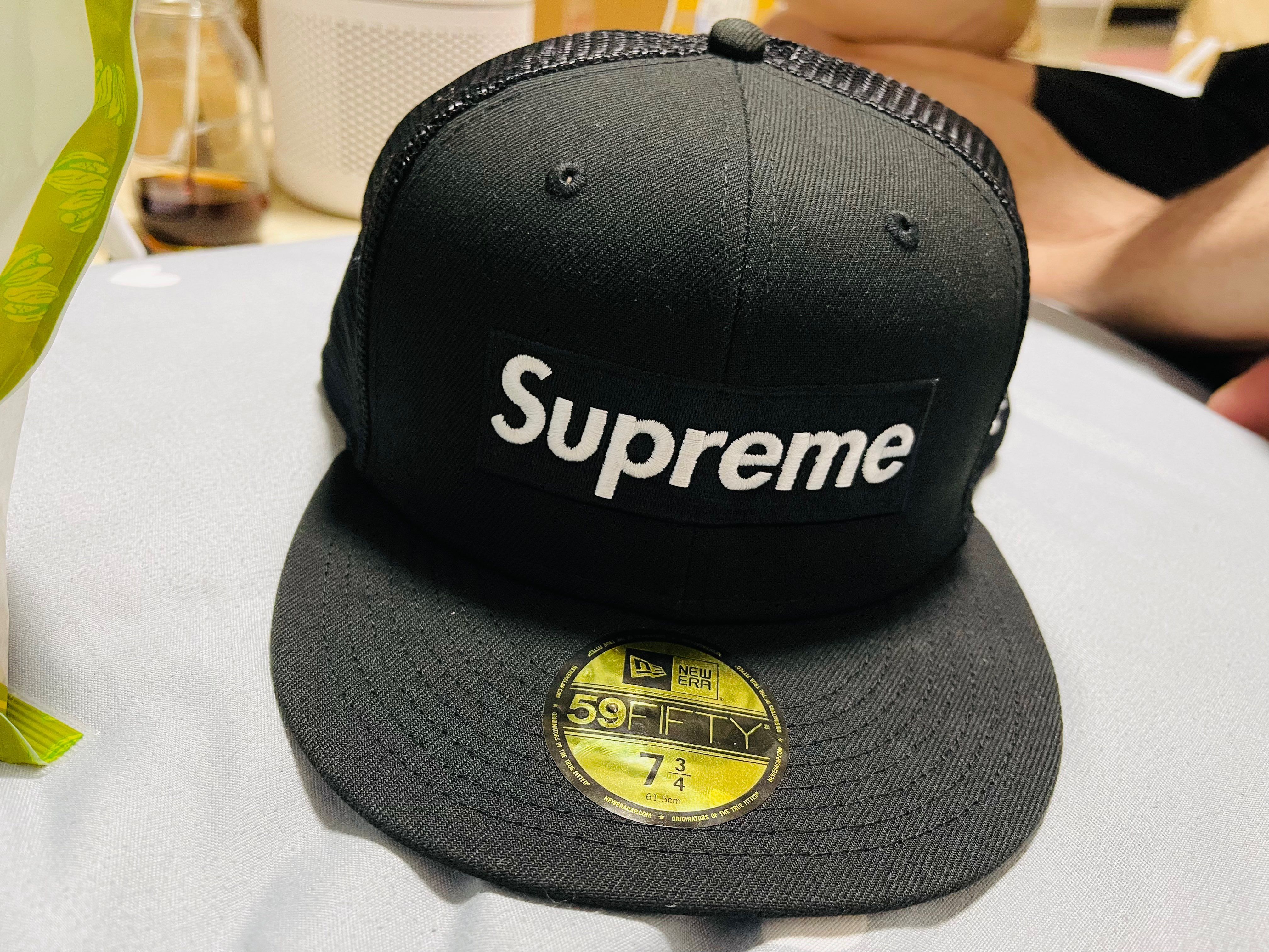 Supreme Box Logo Mesh Back New Era "Black" (22SS)