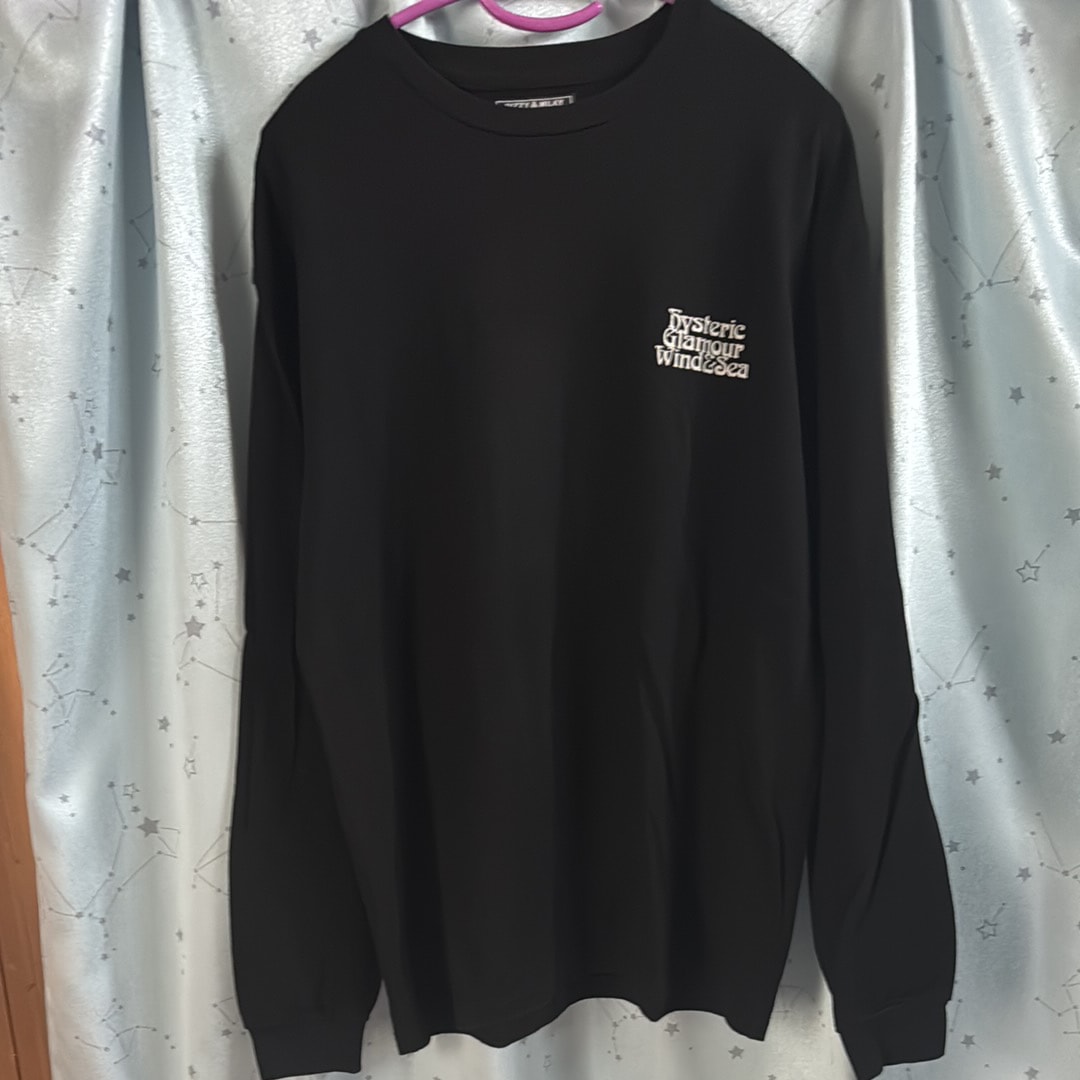 ウィンダンシー x ヒステリックグラマー L/S T シャツ "ブラック"