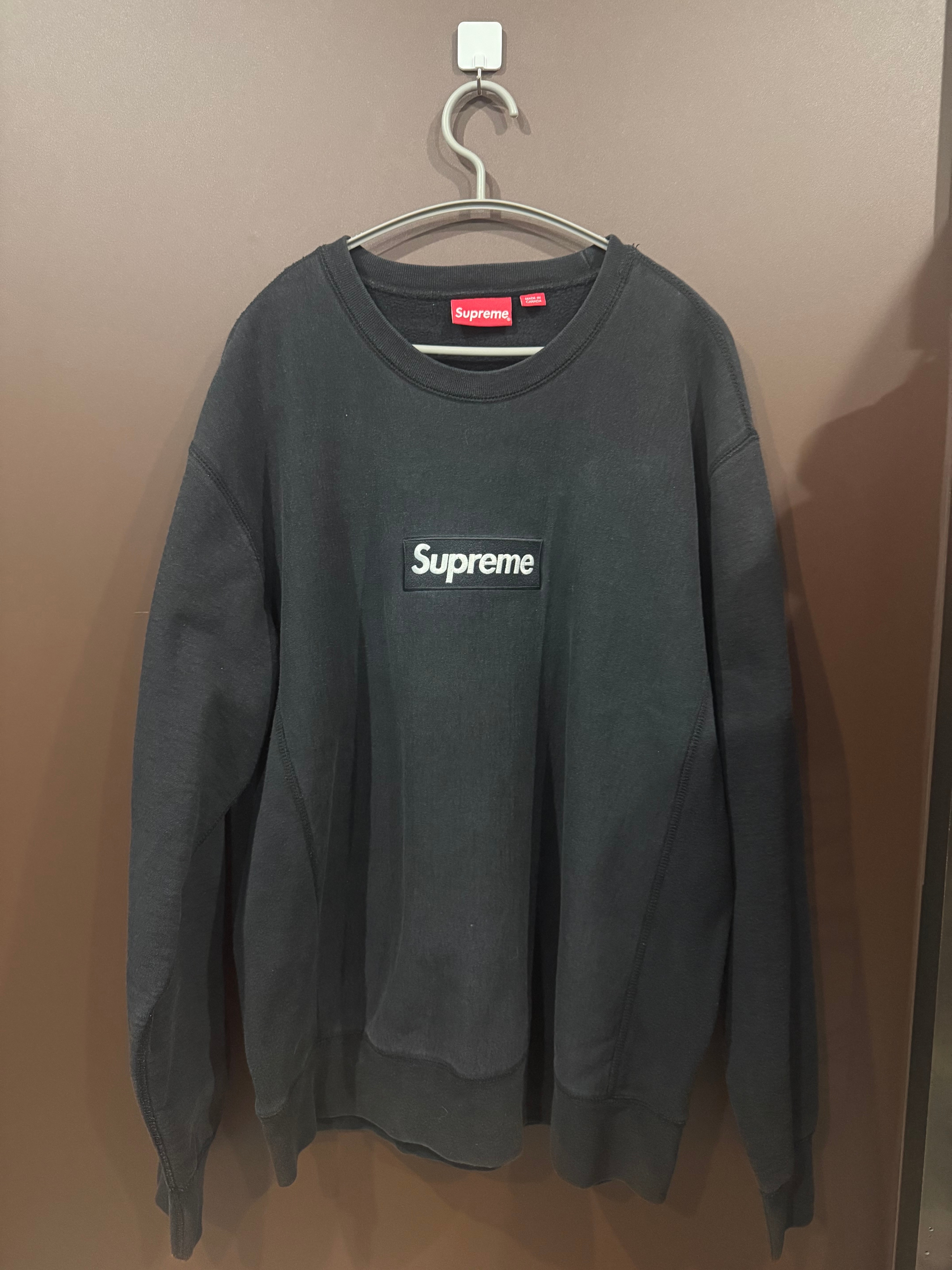 Supreme Box Logo Crewneck Sweatshirt "Black" (18FW)