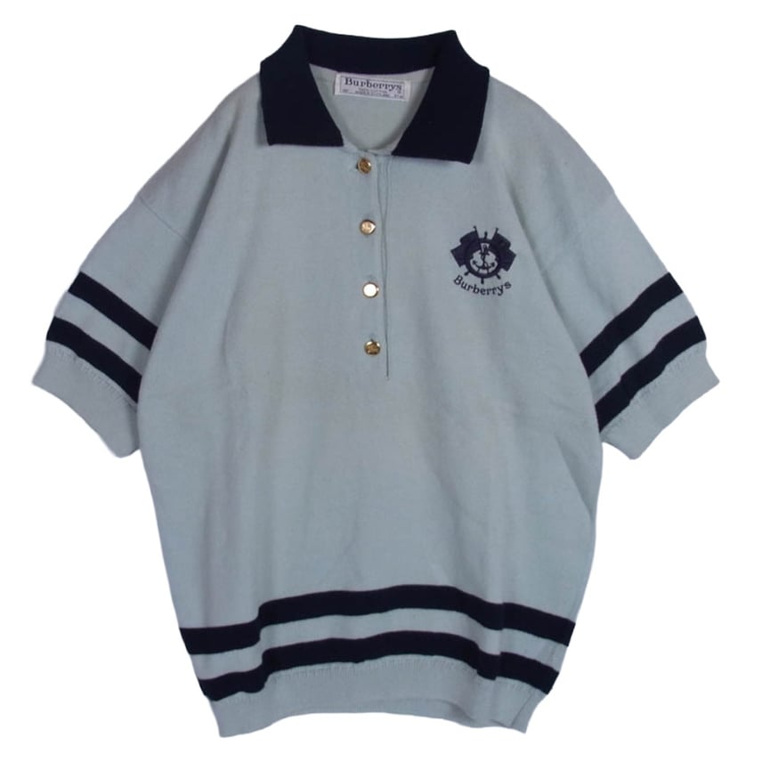 BURBERRY バーバリー ポロシャツ L 白 【古着】【中古 BURBERRY バーバリー ポロシャツ L 白 【古着】【中古
