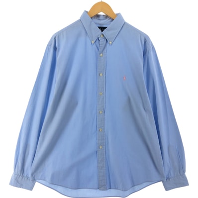 古着 ラルフローレン Ralph Lauren CUSTOM FIT 長袖 ボタンダウンシャツ メンズXL相当/eaa527401