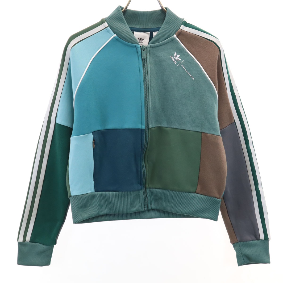 adidas Originals アディダスオリジナルス Ksenia Schnaider クセニア シュナイダー コラボ ショート丈 トラックジャケット L マルチ