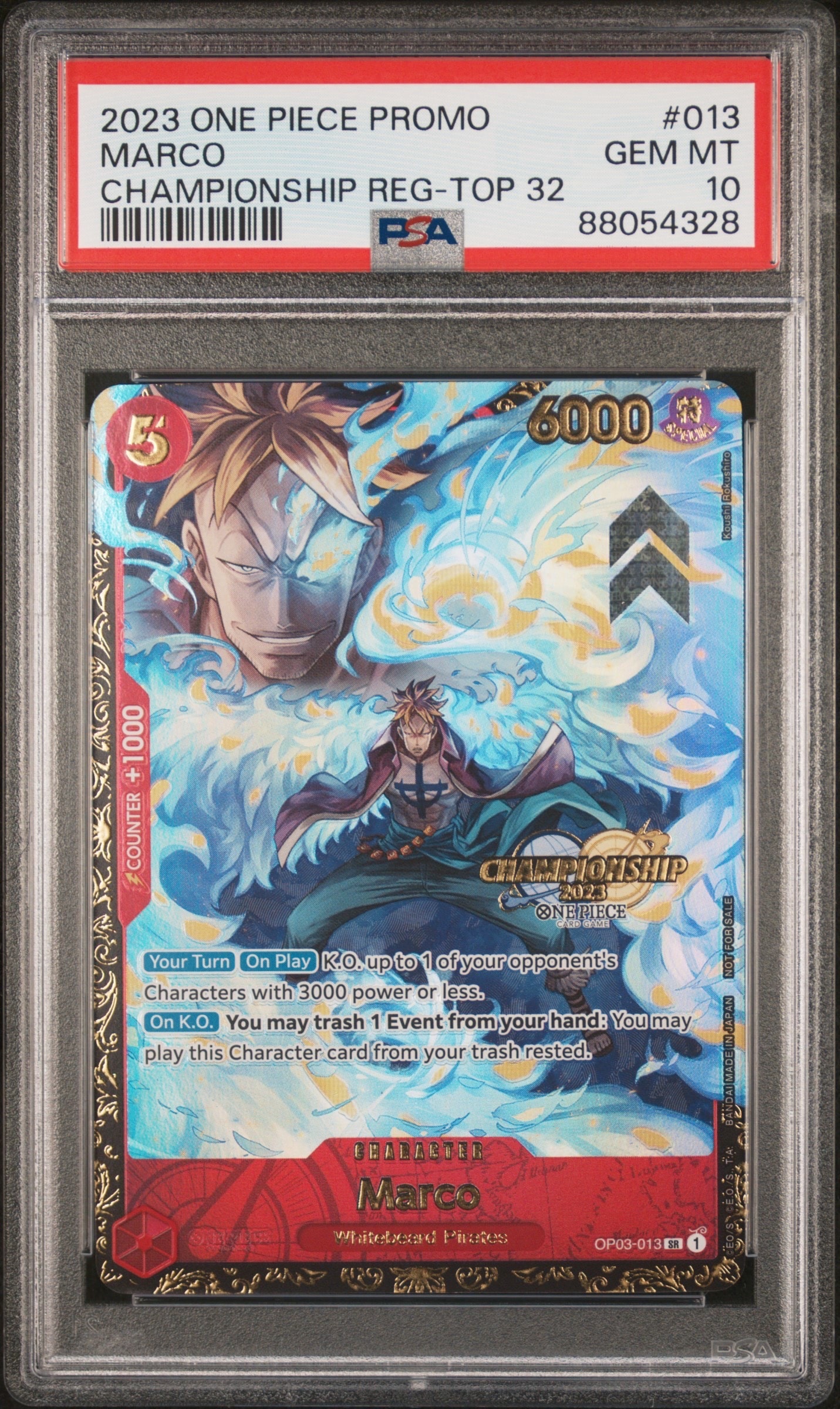 PSA10】マルコ SR [OP03-013]【英語版】(プロモーションカード