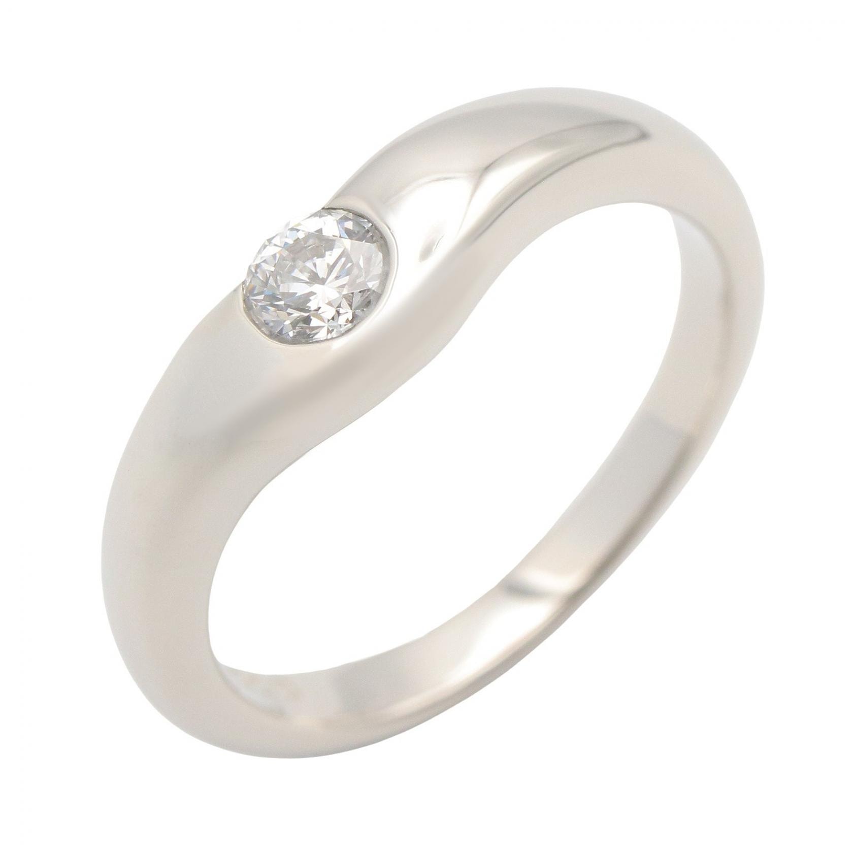 ティファニー TIFFANY&CO カーブドバンド リング 1PD リング・指輪 ジュエリー Pt950プラチナ ダイヤモンド レディース クリア系 / シルバー系 【中古】